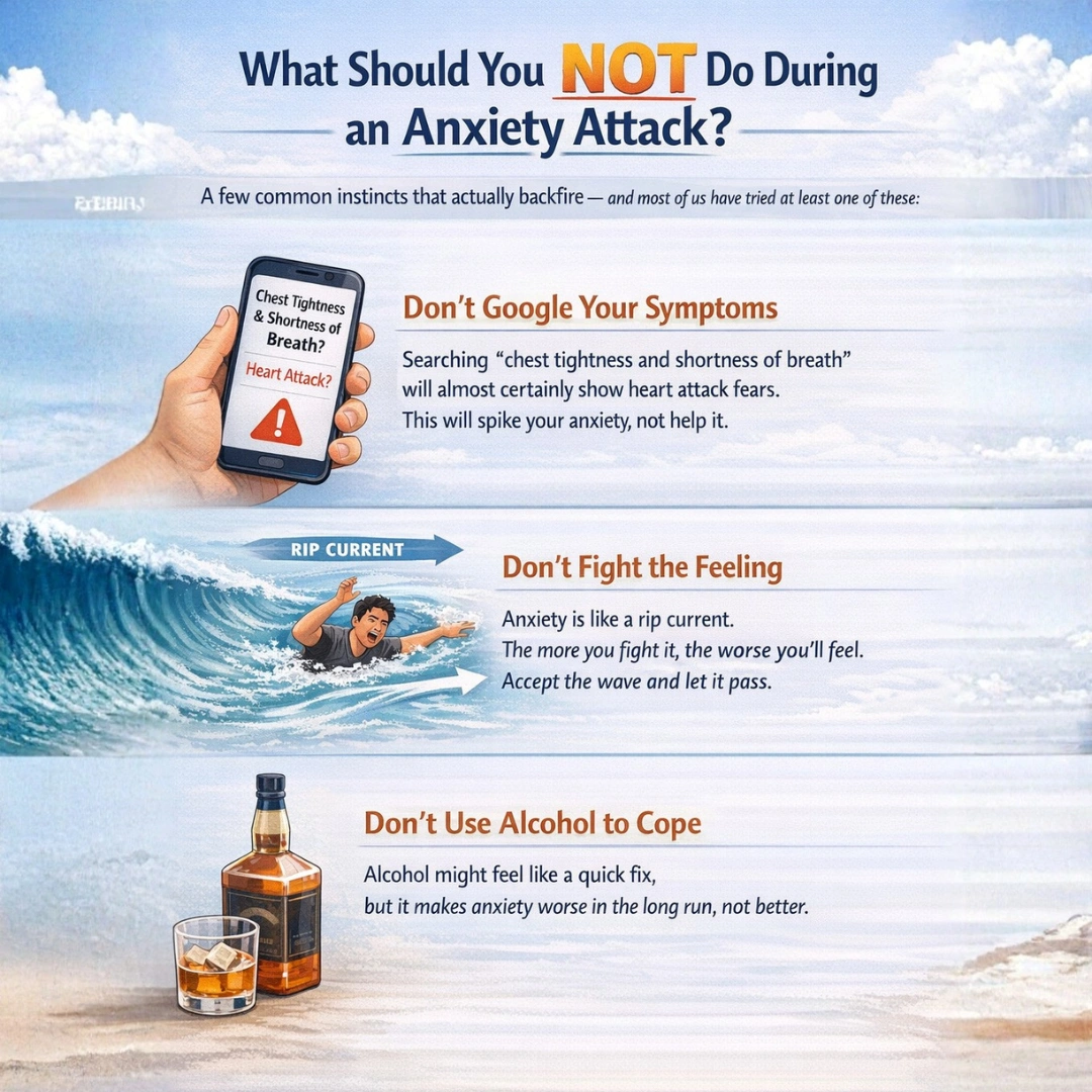 things not to do during an anxiety attack